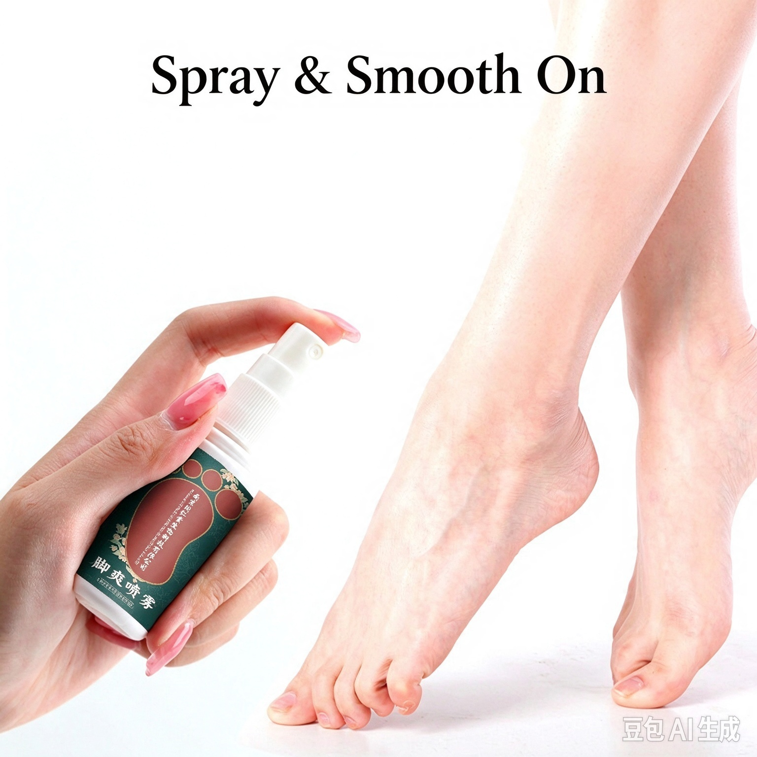 Replace English in images with Arabic (12) Foot Refreshing Spray - 图片 1