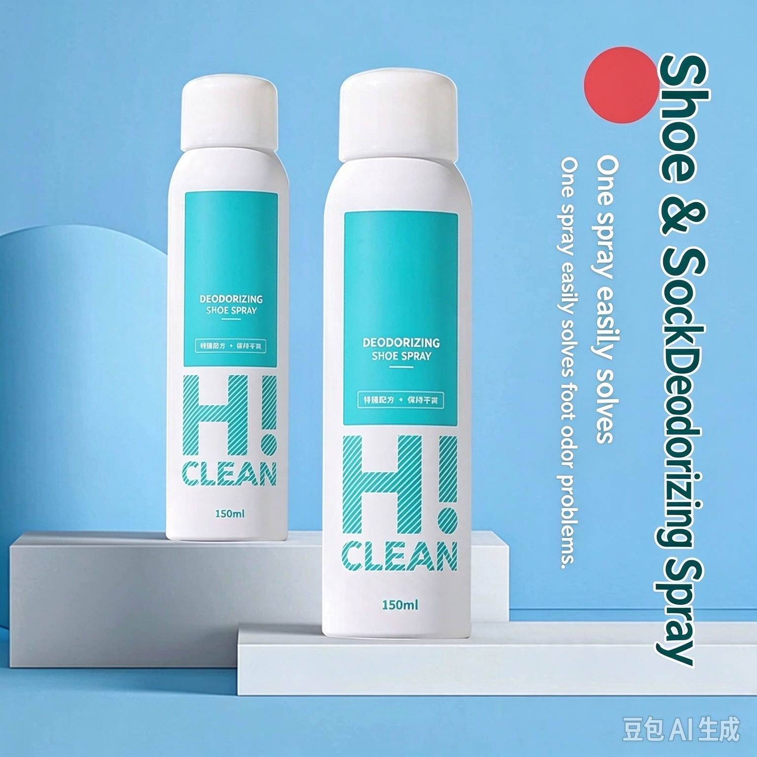 Replace English in images with Arabic (42) # Deodorizing Shoe Spray - 图片 1